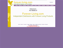 Tablet Screenshot of forever-living.com